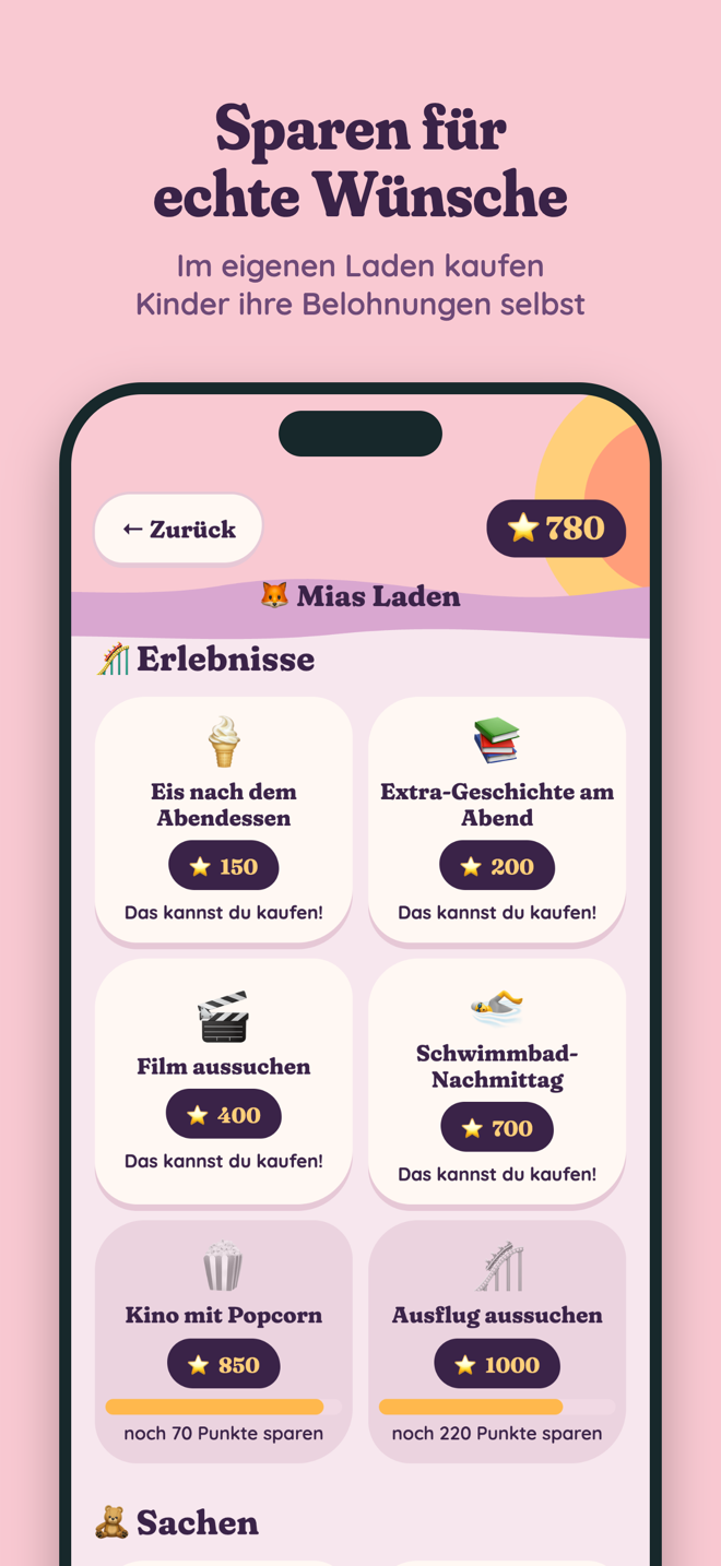 Der Laden mit Belohnungen